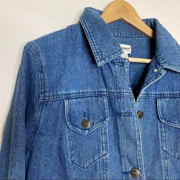90’s Vintage Denim Jean Jacket Oversized - Picture 2 of 7